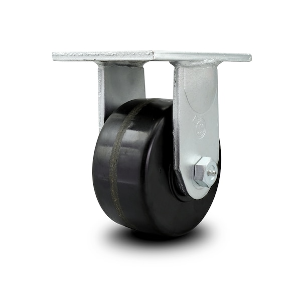 6 Inch Extra Heavy Duty Phenolic Wheel Rigid Top Plate Caster